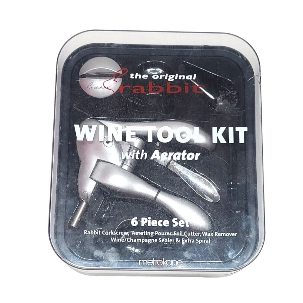 Rabbit corckscrew wine opening tool kit
